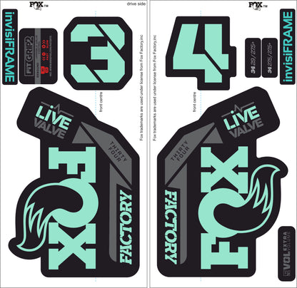 Fox 34 Factory LIVE VALVE 2021 Decals