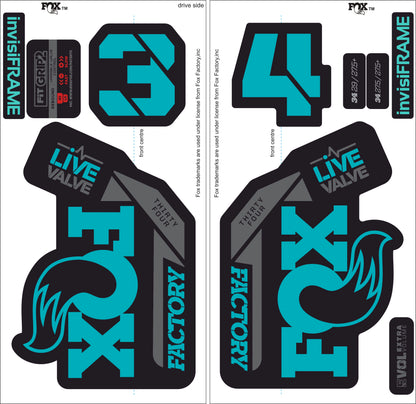 Fox 34 Factory LIVE VALVE 2021 Decals