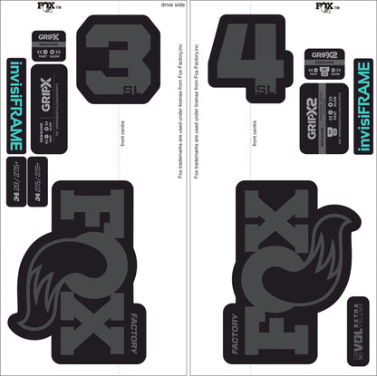 Fox 34 SL Factory 2026 DECALS