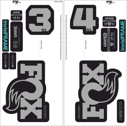 Fox 34 SL Factory 2026 DECALS