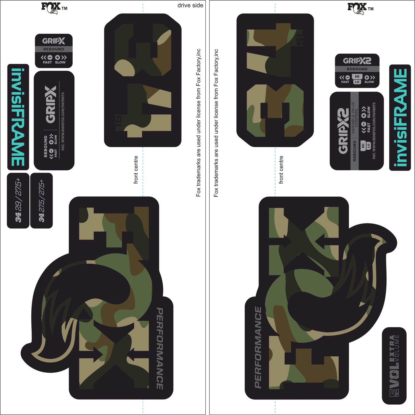 Fox 34 SL Performance 2026 DECALS