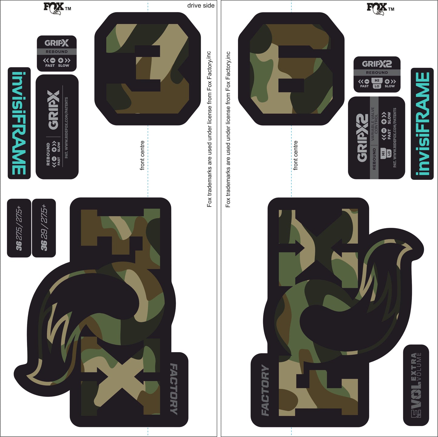 Fox 36 Factory 2026 Decals