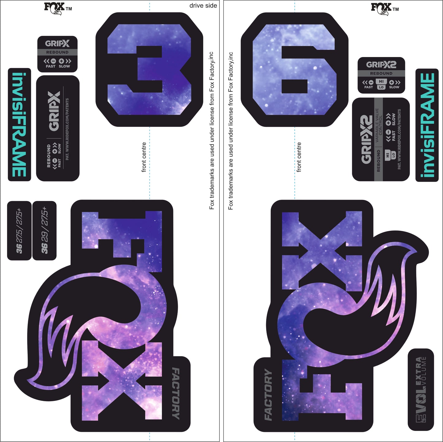 Fox 36 Factory 2026 Decals