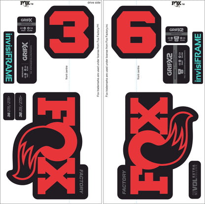 Fox 36 Factory 2026 Decals