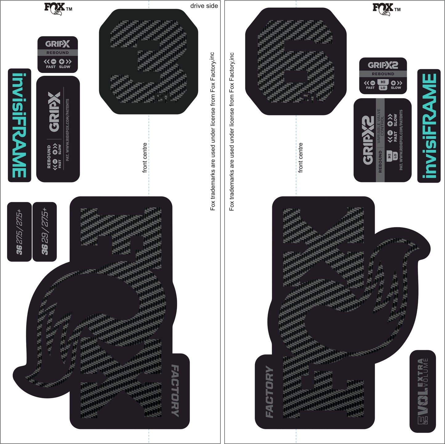 Fox 36 Factory SL 2026 Decals
