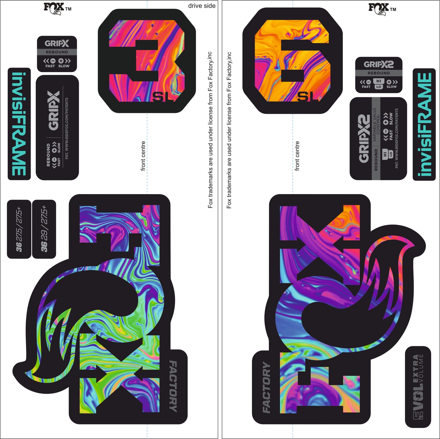 Fox 36 Factory SL 2026 Decals