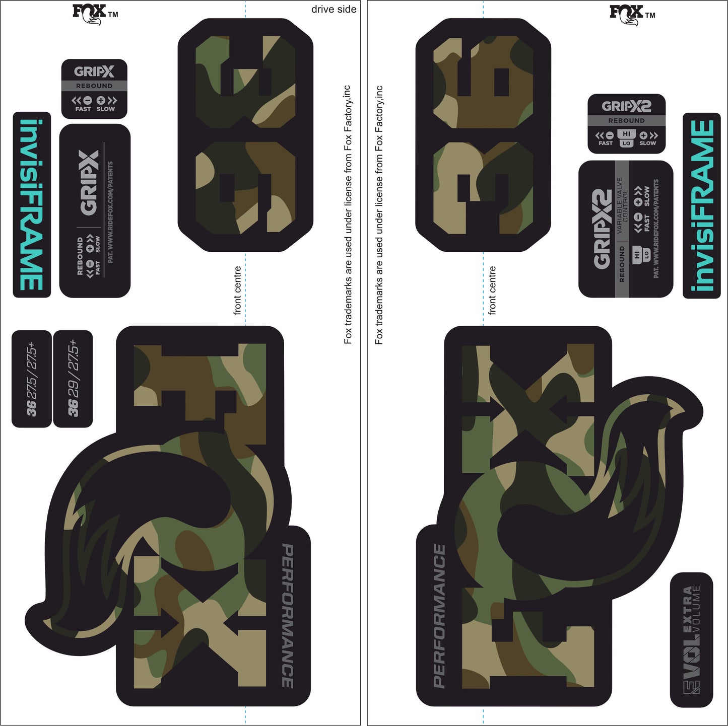 Fox 36 Performance 2026 Decals