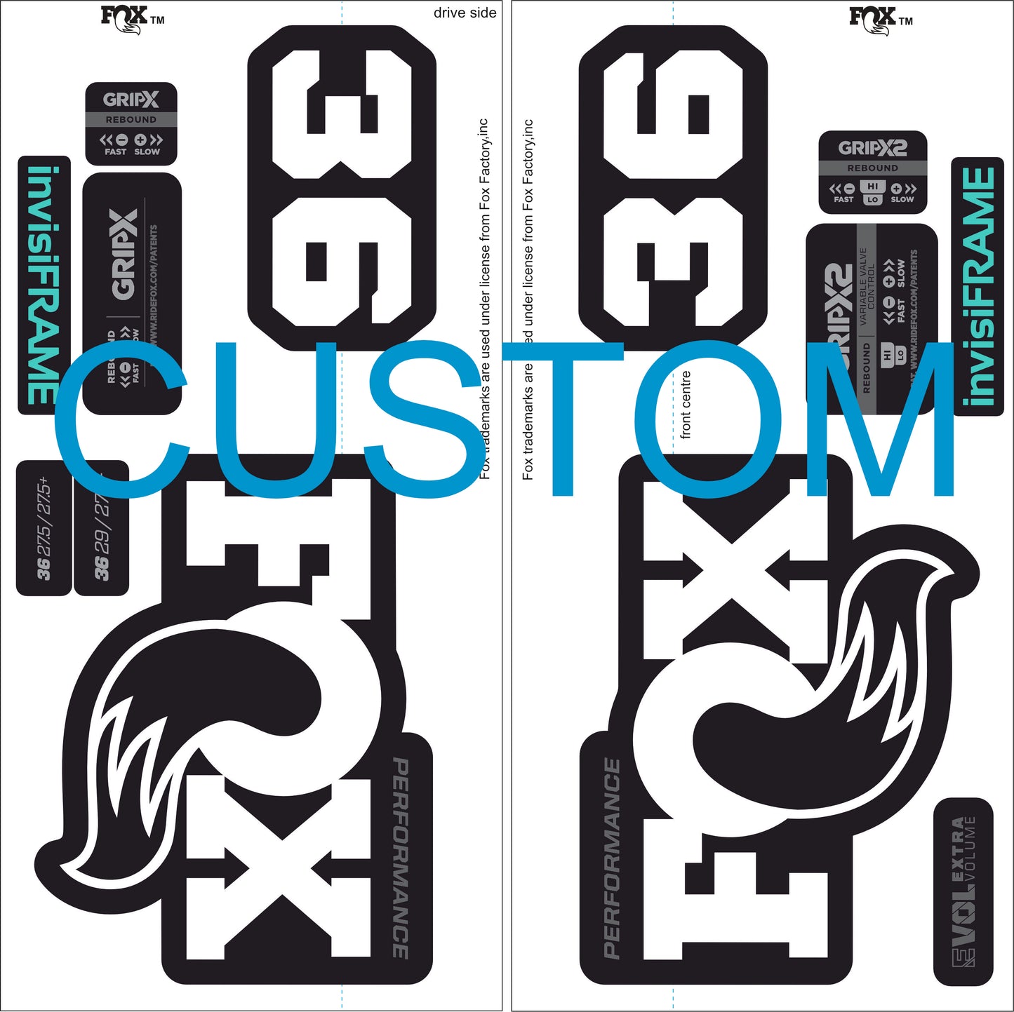 Fox 36 Performance 2026 Decals