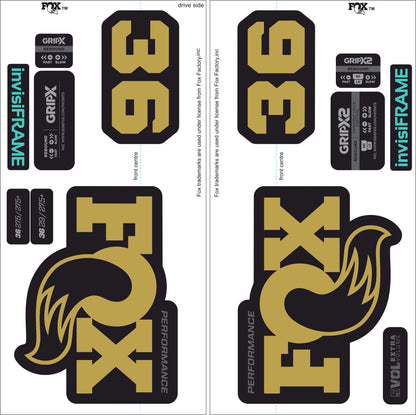 Fox 36 Performance 2026 Decals