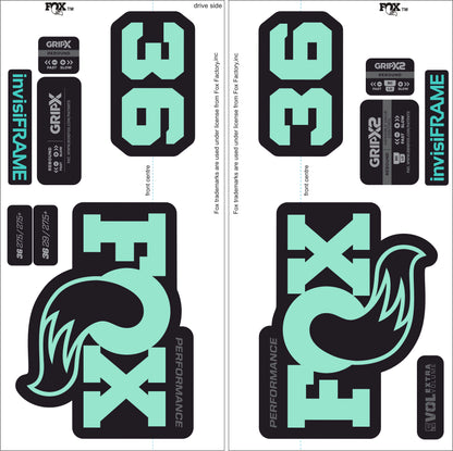 Fox 36 Performance 2026 Decals