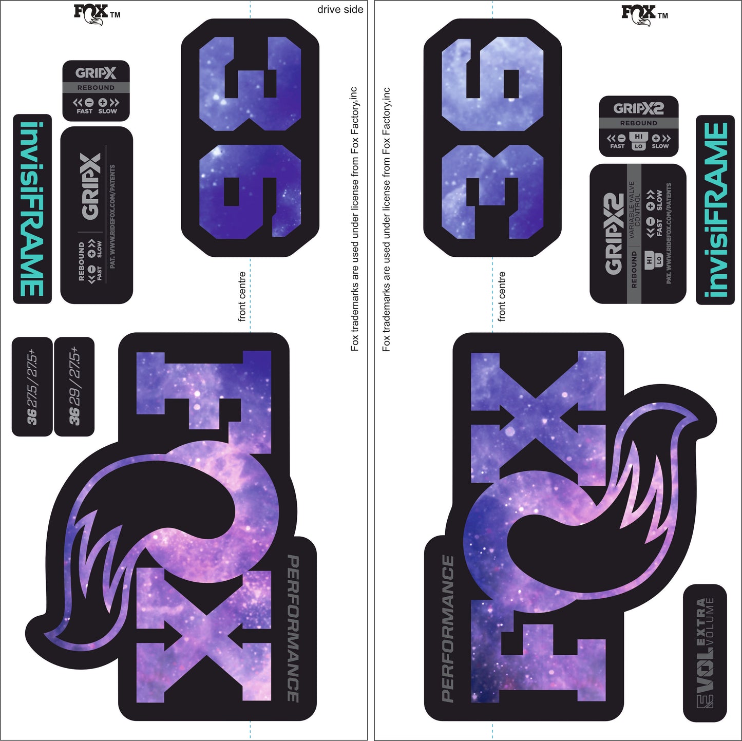 Fox 36 Performance 2026 Decals