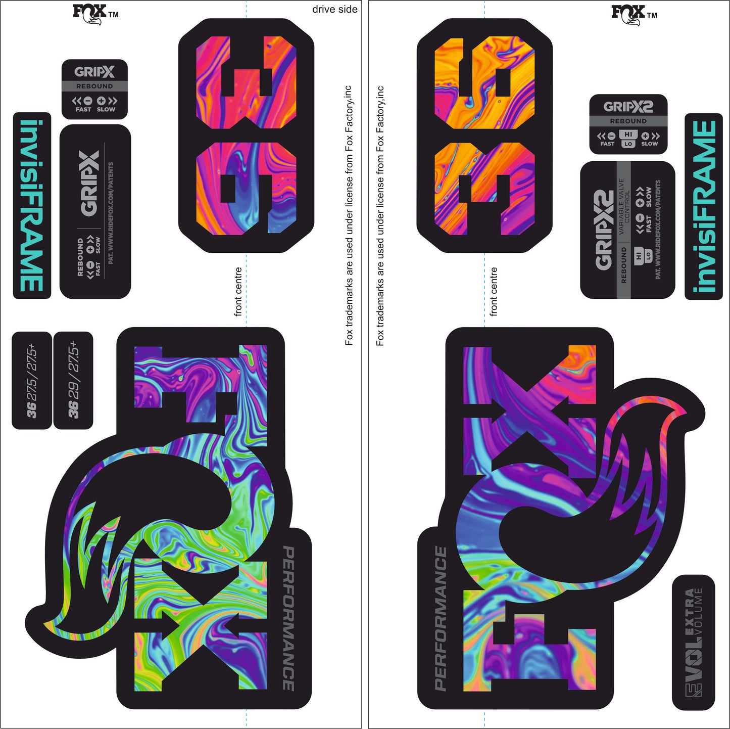 Fox 36 Performance 2026 Decals
