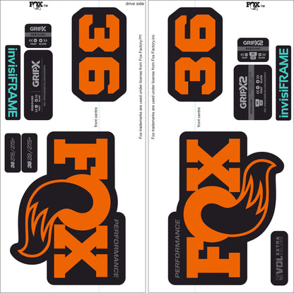 Fox 36 Performance 2026 Decals