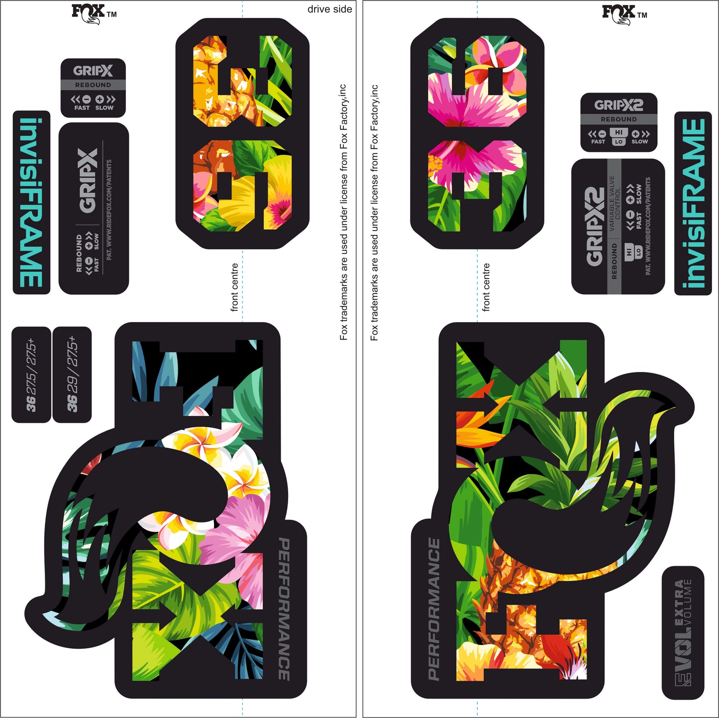 Fox 36 Performance 2026 Decals