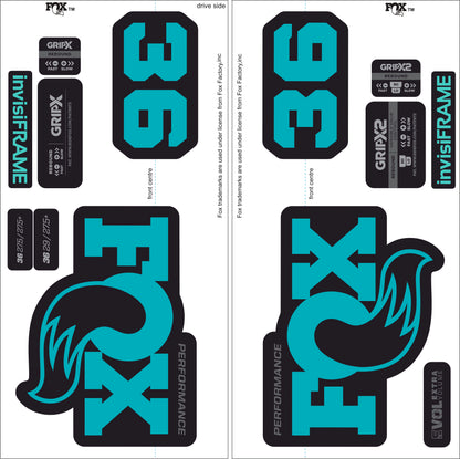 Fox 36 Performance 2026 Decals