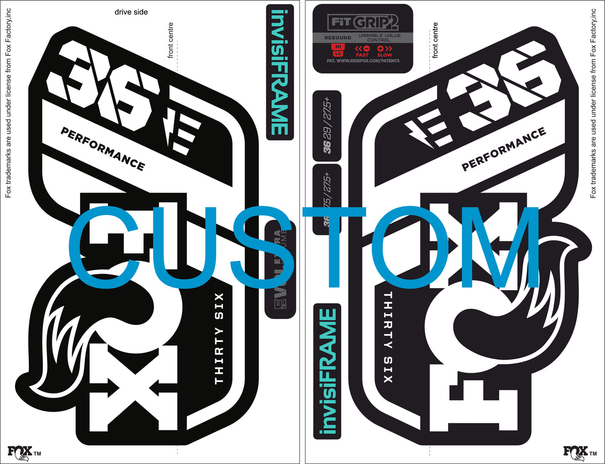 Fox 36 performance 2021 E Bike Decals