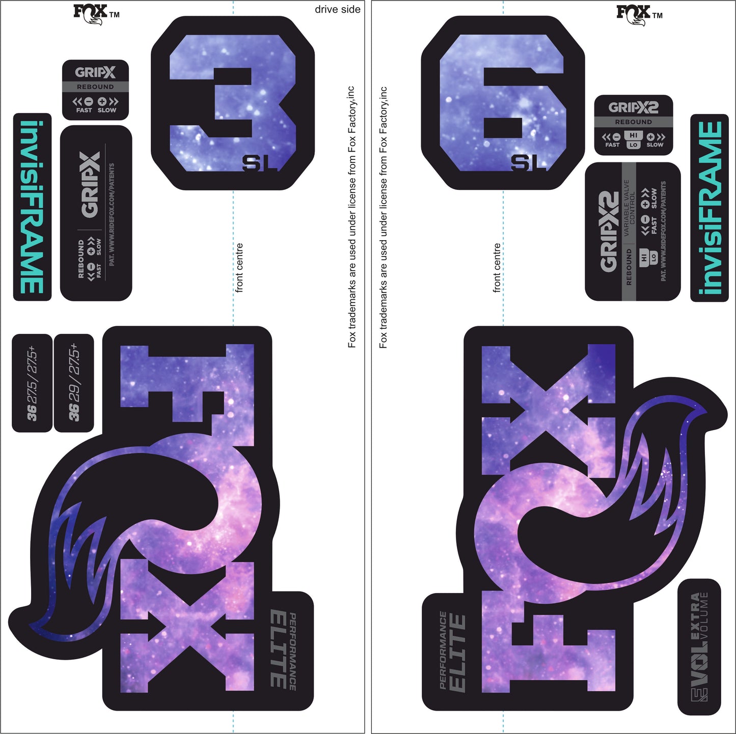 Fox 36 Performance Elite SL 2026 Decals