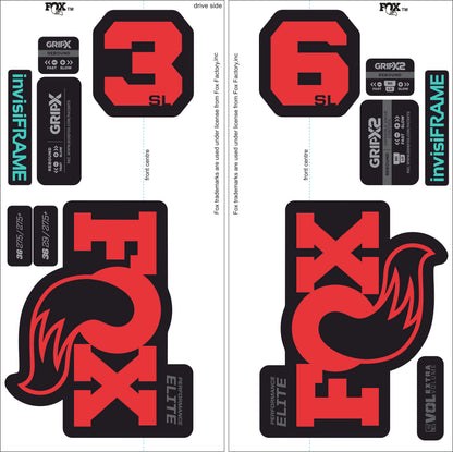 Fox 36 Performance Elite SL 2026 Decals