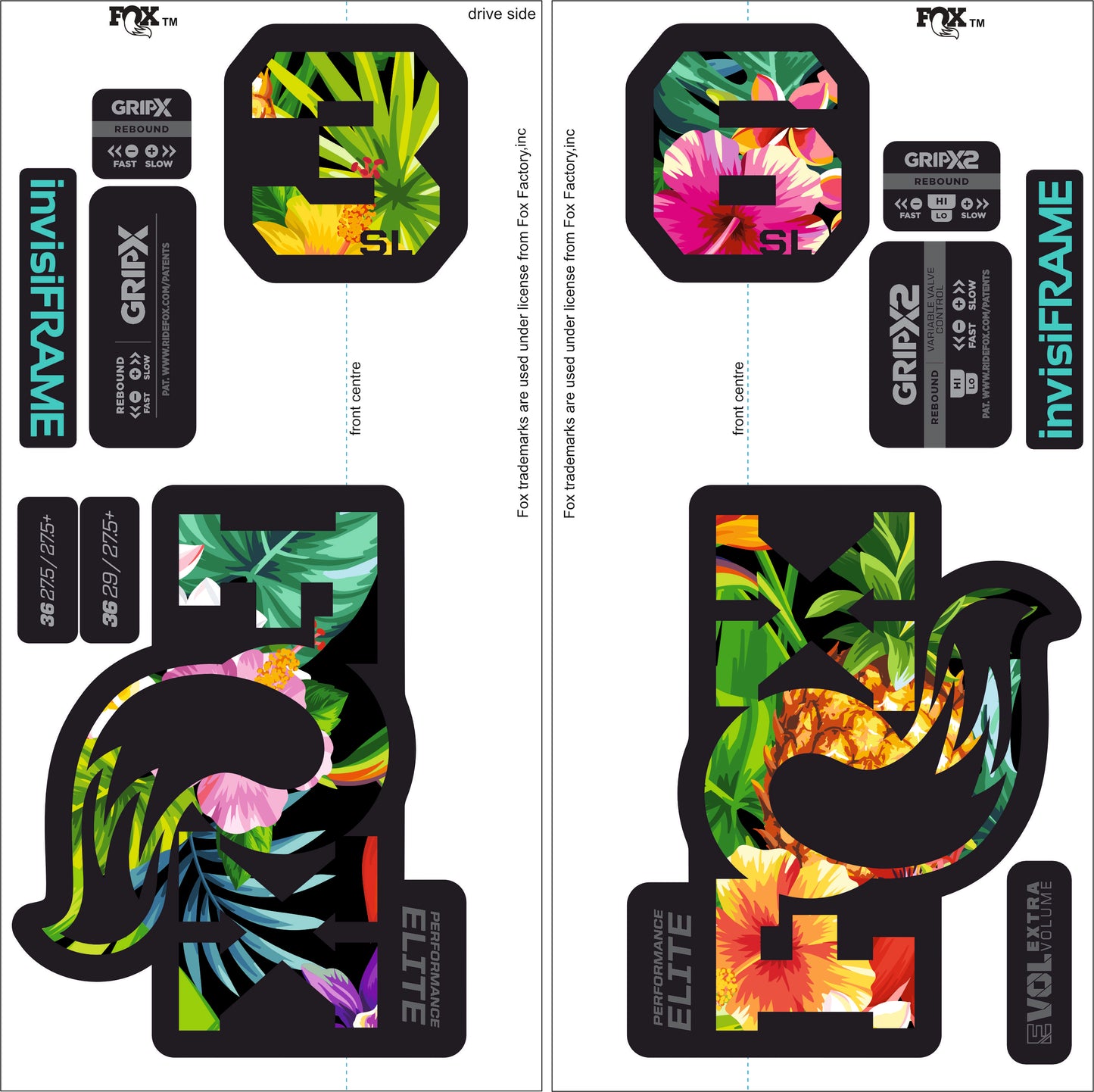 Fox 36 Performance Elite SL 2026 Decals