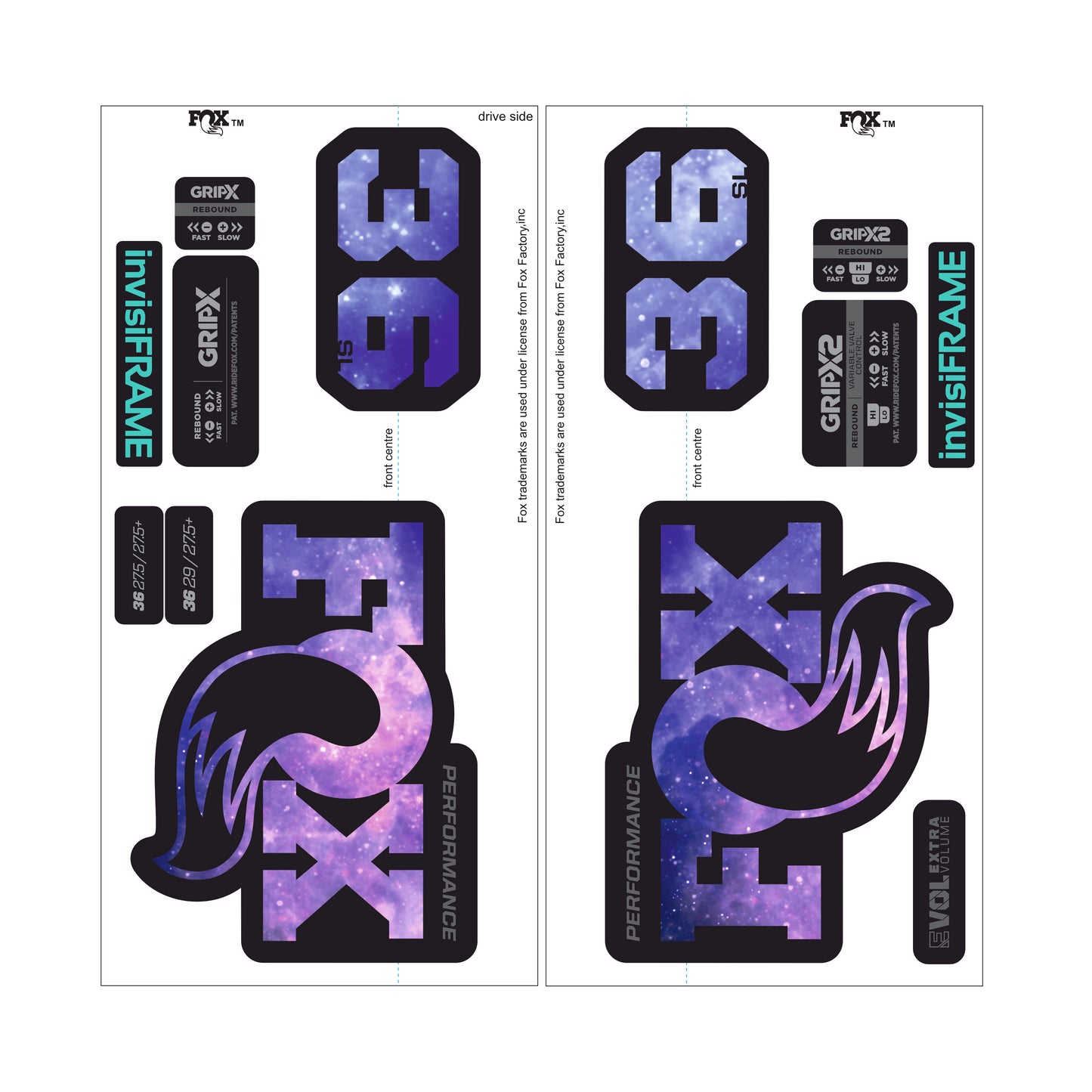 Fox 36 Performance SL 2026 Decals