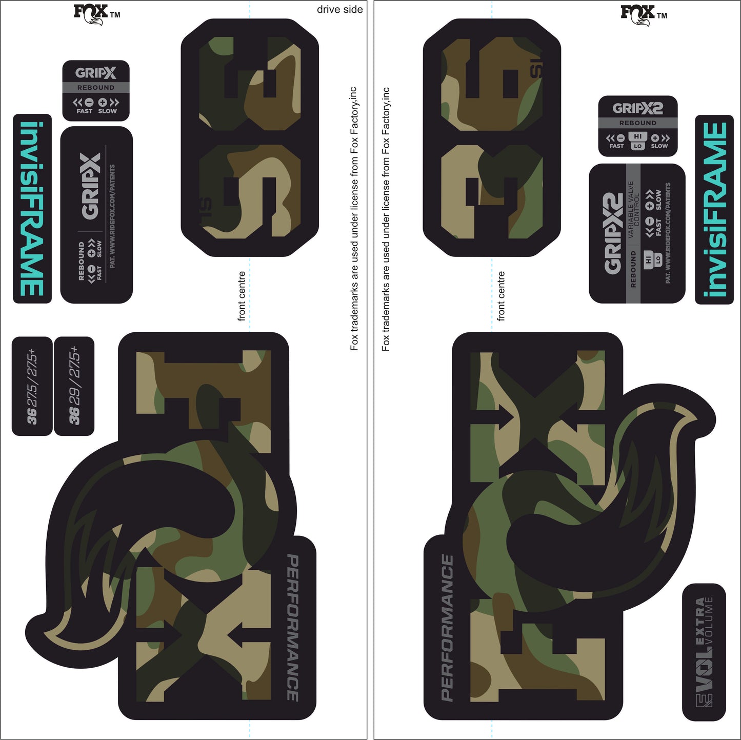 Fox 36 Performance SL 2026 Decals