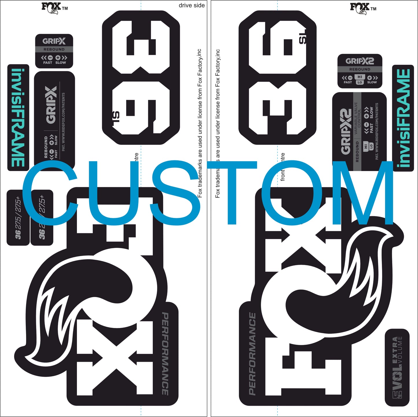 Fox 36 Performance SL 2026 Decals