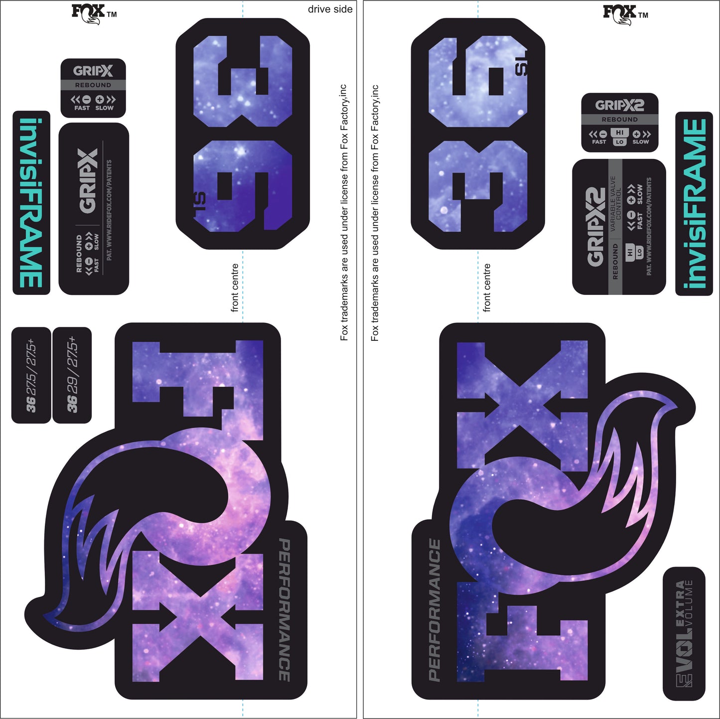 Fox 36 Performance SL 2026 Decals