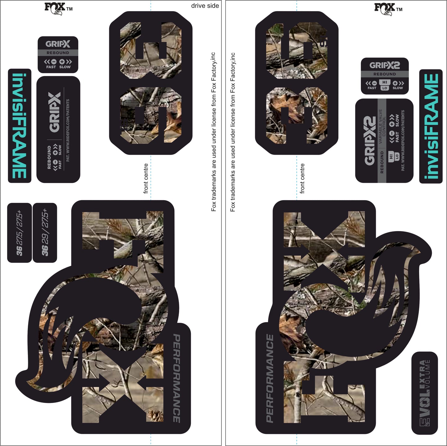 Fox 36 Performance SL 2026 Decals