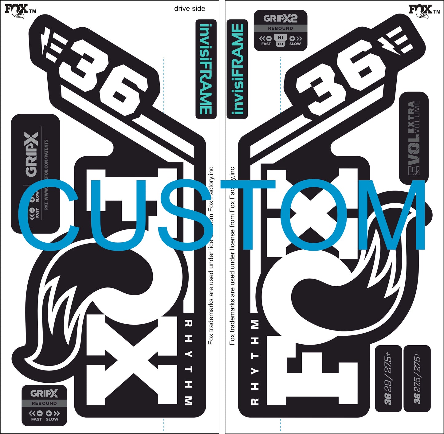 Fox 36 Rhythm E BIKE 2027 Decals