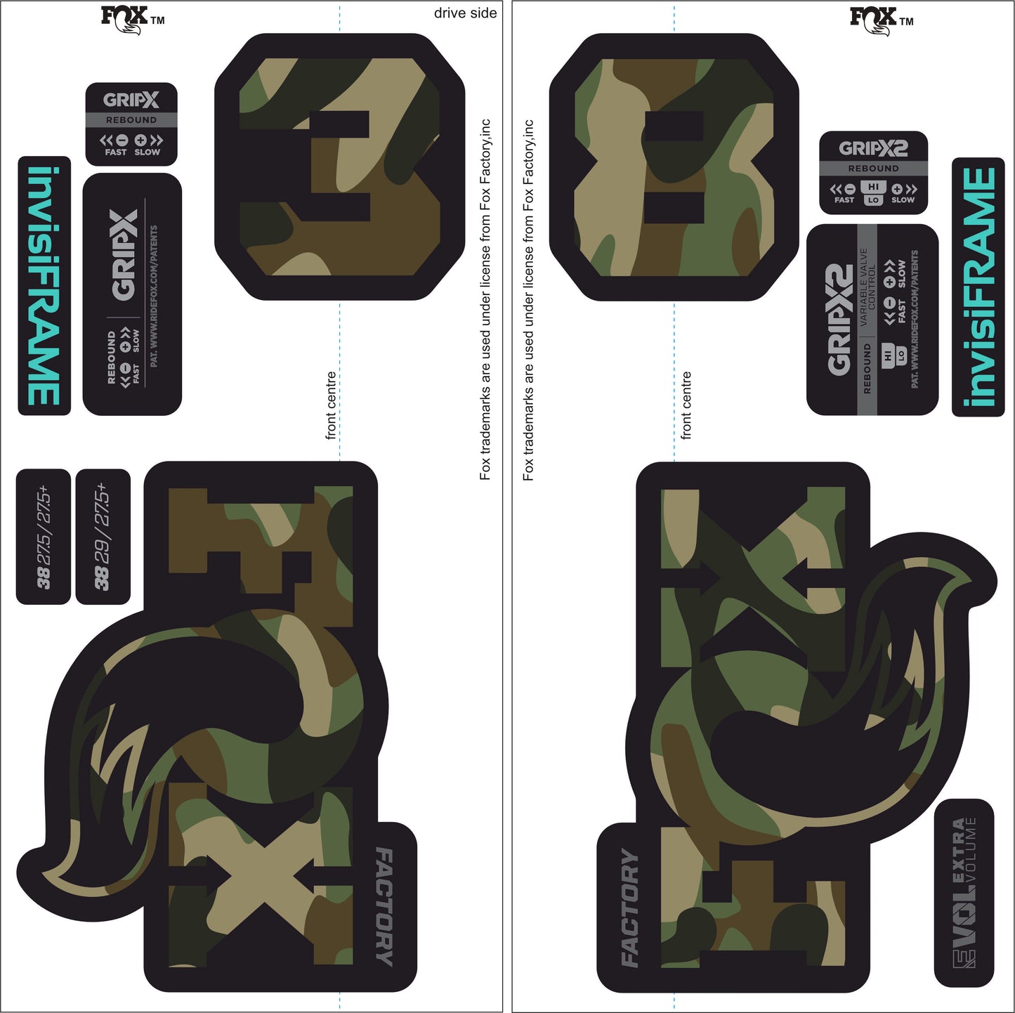 Fox 38 Factory 2027 Decals