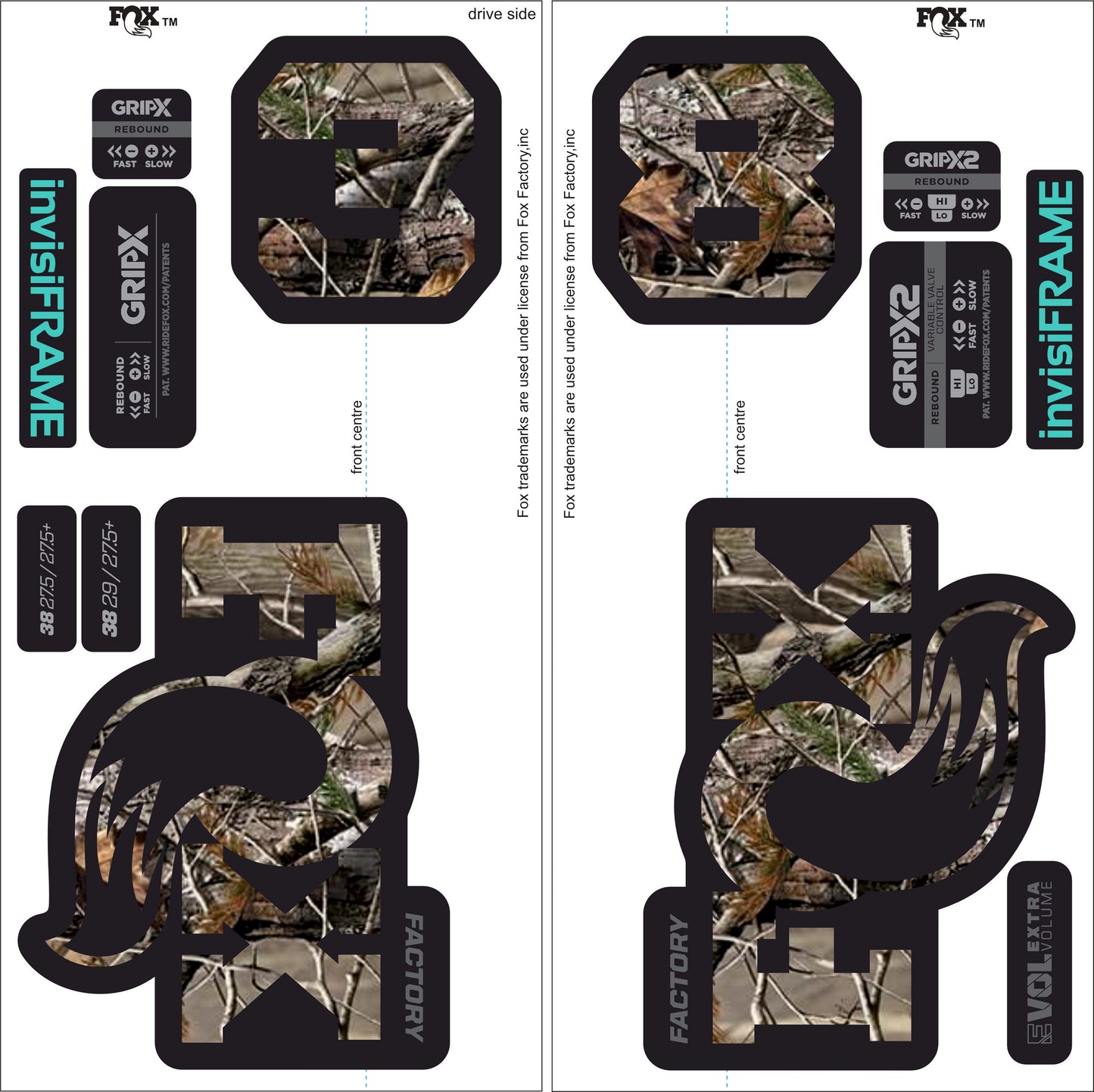 Fox 38 Factory 2027 Decals