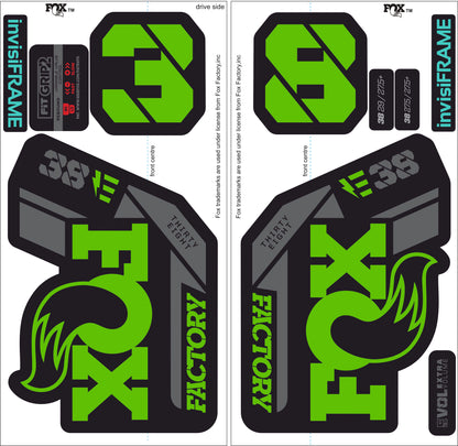 Fox 38 Factory E Bike 2021 Decals