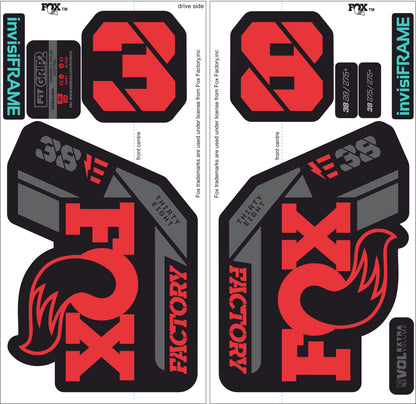 Fox 38 Factory E Bike 2021 Decals
