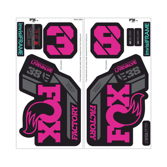 Fox 38 Factory E Bike Live Valve 2021 Decals