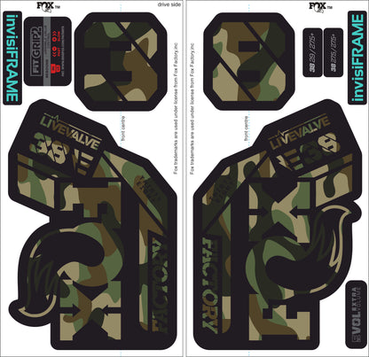 Fox 38 Factory E Bike Live Valve 2021 Decals