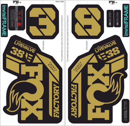 Fox 38 Factory E Bike Live Valve 2021 Decals