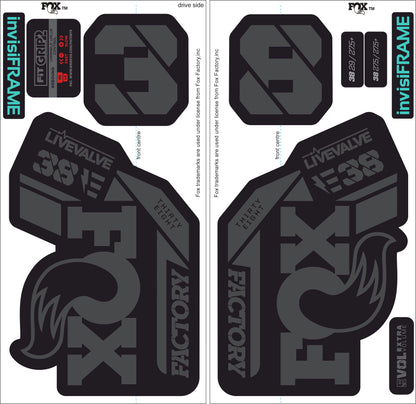 Fox 38 Factory E Bike Live Valve 2021 Decals