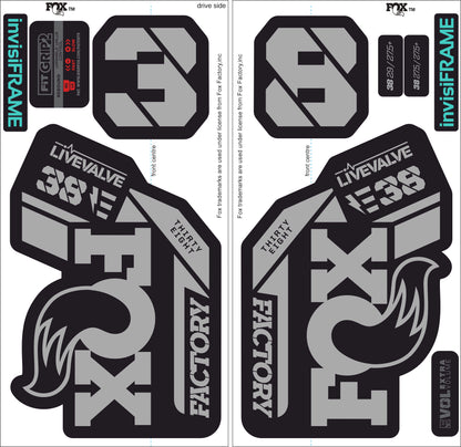 Fox 38 Factory E Bike Live Valve 2021 Decals