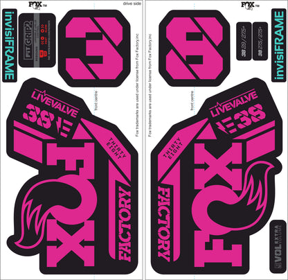 Fox 38 Factory E Bike Live Valve 2021 Decals