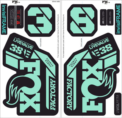 Fox 38 Factory E Bike Live Valve 2021 Decals