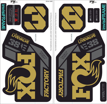 Fox 38 Factory E Bike Live Valve 2021 Decals