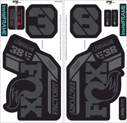 Fox 38 Factory E Bike Live Valve 2021 Decals