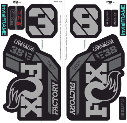 Fox 38 Factory E Bike Live Valve 2021 Decals