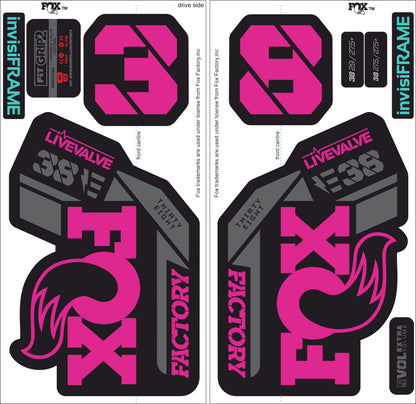 Fox 38 Factory E Bike Live Valve 2021 Decals