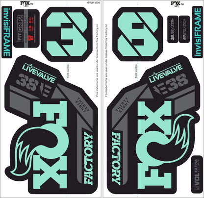 Fox 38 Factory E Bike Live Valve 2021 Decals