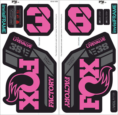 Fox 38 Factory E Bike Live Valve 2021 Decals