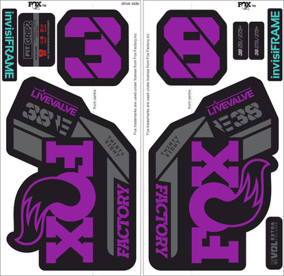 Fox 38 Factory E Bike Live Valve 2021 Decals