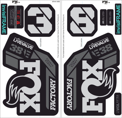 Fox 38 Factory E Bike Live Valve 2021 Decals