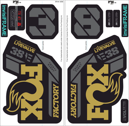 Fox 38 Factory E Bike Live Valve 2021 Decals