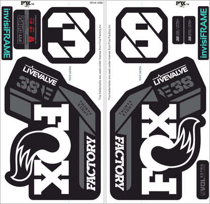 Fox 38 Factory E Bike Live Valve 2021 Decals